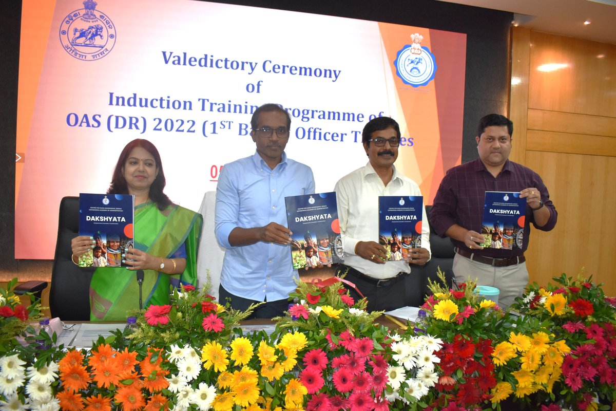 gopabandhuacad1's tweet photo. Valedictory Ceremony of Induction Training Programme of OAS (DR) 2022 ( 1st Batch) Officer Trainees.

#Odisha #civilsociety https://t.co/NqUuMh9cjK
