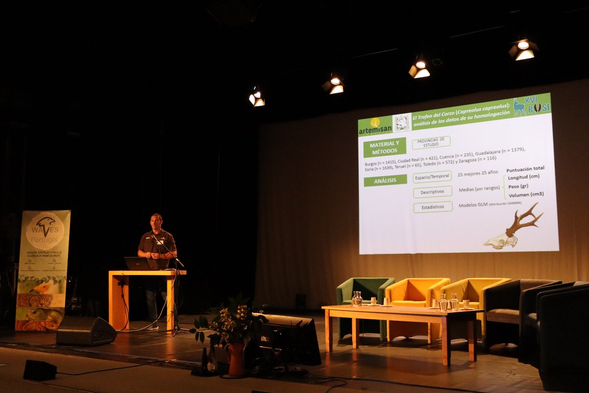 🗣Gonzalo Varas ha participado en la XVI edición de la RUSI en Idanha-a-Nova (Portugal), en una comunicación sobre el trofeo del corzo en la que ha analizado datos sobre su homologación, valores o la evolución en los últimos años, entre otras cuestiones. ¡Gracias por invitarnos!