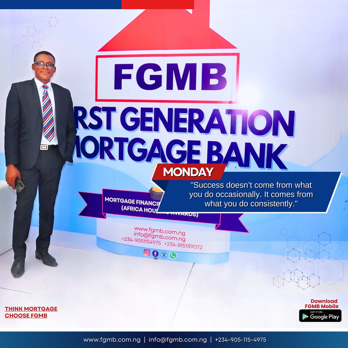 ✨ Start your week with purpose! Success is built on small consistent steps taken daily👍🏽✨

Think Mortgage 
Choose FGMB 

Call/WhatsApp 09051154975
Your homeownership journey awaits!

#fgmb #MondayMotivation #successquotes #hellomonday #mortgagemondays #stayconsistent🔑