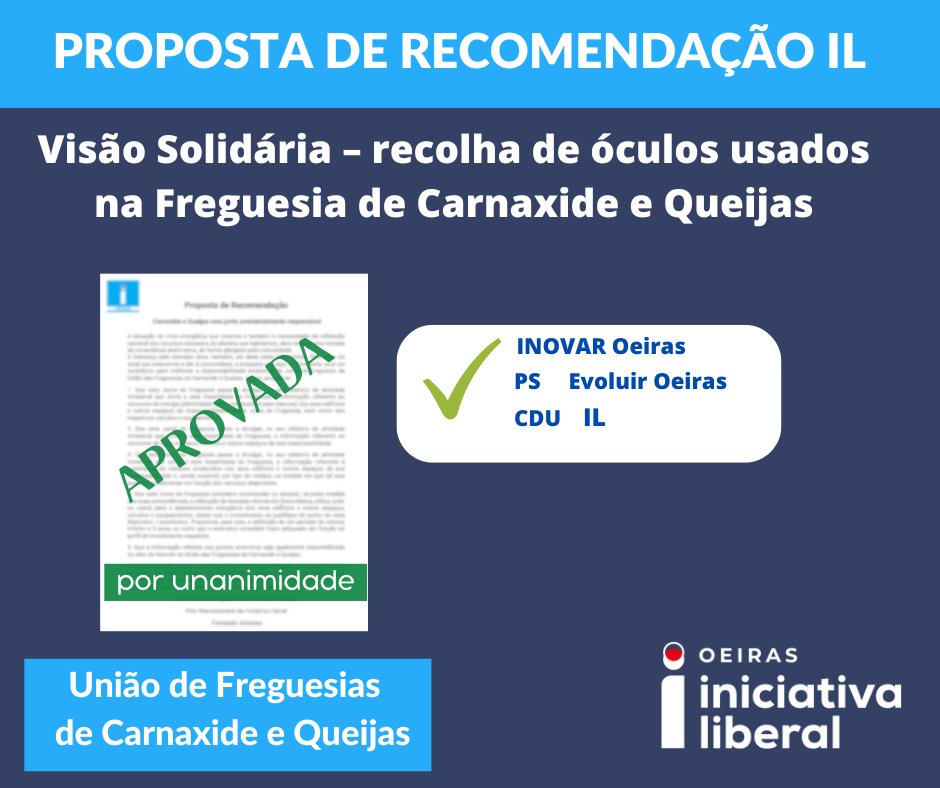 🔴🔵União de Freguesias de Carnaxide e Queijas - Proposta de Recomendação IL
Texto completo em:
oeirasliberal.pt/proposta-de-re…