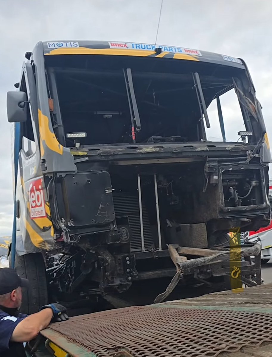 British Truck Racing Championship (@officialbtrc) on Twitter photo It’s fair to say Team Oliver Racing have a busy few weeks ahead of them on the tools 🛠️🧰
Michael Oliver’s MAN took a big hit at <a href="/thruxtonracing/">Thruxton Circuit</a> yesterday but it should be good to go for Convoy in the Park next month!
#BTRC It’s fair to say Team Oliver Racing have a busy few weeks ahead of them on the tools 🛠️🧰
Michael Oliver’s MAN took a big hit at <a href="/thruxtonracing/">Thruxton Circuit</a> yesterday but it should be good to go for Convoy in the Park next month!
#BTRC