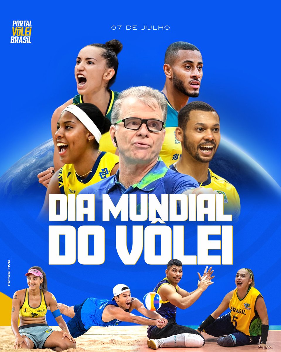 Nesta segunda-feira, dia 07 de julho, pela primeira vez na história o mundo celebra oficialmente o Dia Mundial do Vôlei. A data, instituída pela Federação Internacional de Voleibol, é uma homenagem global a um esporte que atravessa gerações e rompe fronteiras em cada canto do