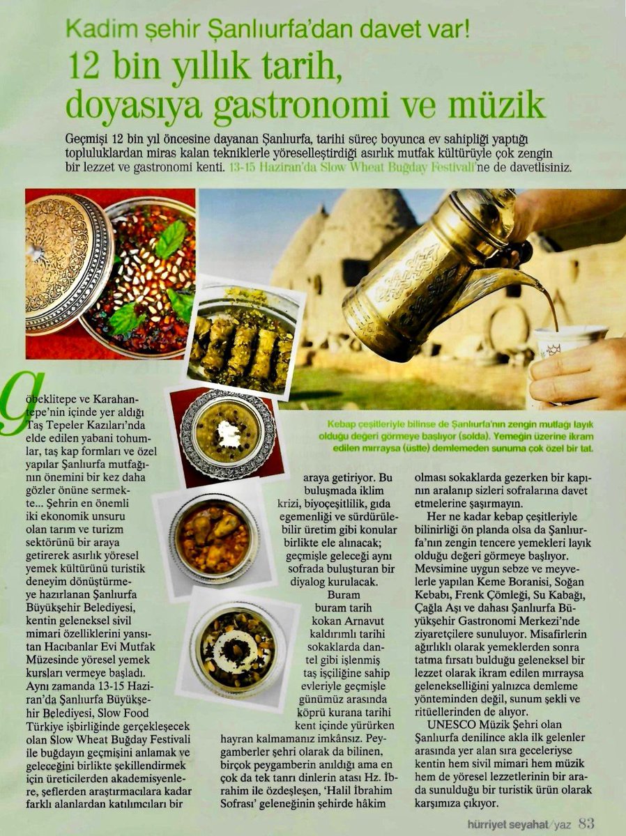 Bu Ay Hürriyet Seyahat’te: Şanlıurfa Var! 

⏳ 12 bin yıllık tarih,
🍽️ Doyasıya gastronomi,
🎶 Ruhu besleyen müzik ile
Urfa sizi bekliyor!

Zamanın izini sürmek, lezzetin kalbine yolculuk yapmak isteyenler için rotamız belli!

📖 Detaylar Hürriyet Seyahat Dergisi’nde!