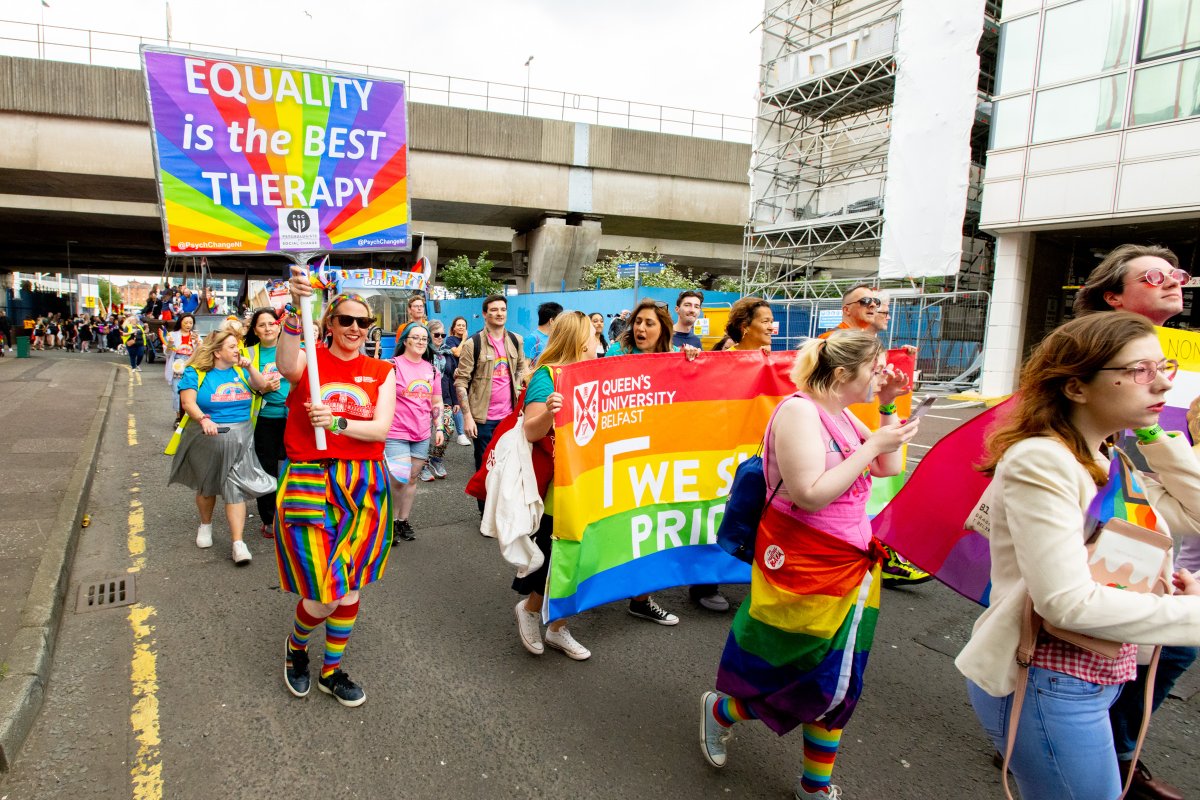 We're excited to be joining <a href="/belfastpride/">Belfast Pride</a> again for Belfast Pride Parade 2025 on Saturday 26 July

All <a href="/QUBstaff/">Queen's Staff</a> students, and their friends and families, are welcome to join in celebrating LGBTQIA+ people in Belfast and beyond!

Sign up here: forms.office.com/e/Lyh1L5gdEG

#loveQUB