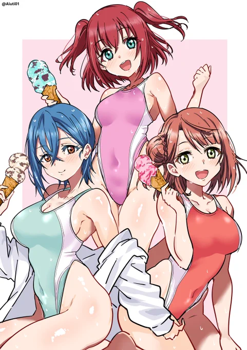 ルビィちゃん、歩夢ちゃん、四季ちゃん