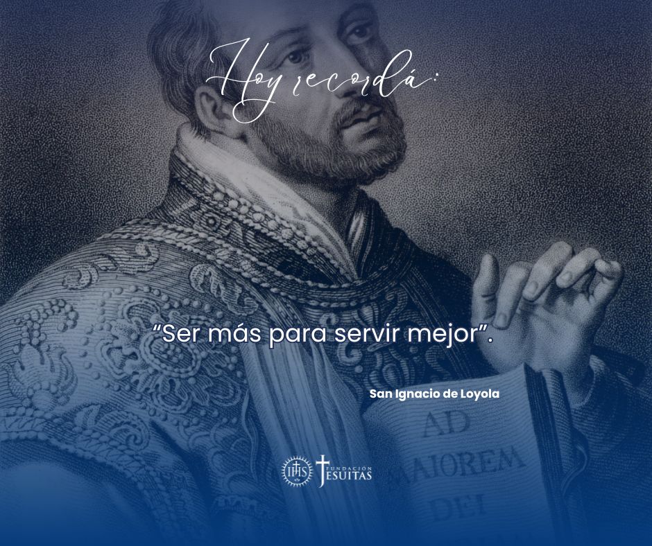 🥰Iniciamos el mes más especial de la Compañía de Jesús: el mes ignaciano. 

Hoy arranquemos con una de sus enseñanzas, busquemos siempre ser más para servir mejor. 

¡Feliz inicio de semana familia ignaciana!💙