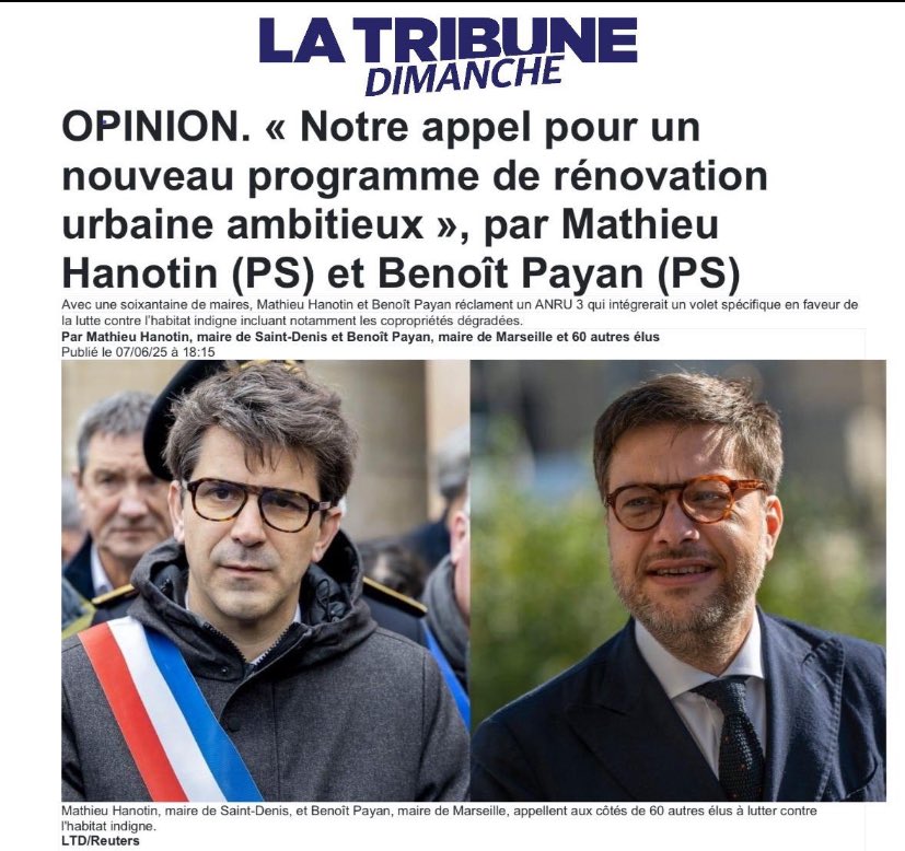 Raphael Benharous (@r1phaelb) on Twitter photo Merci, <a href="/BONTINCKKaty/">Katy BONTINCK</a> <a href="/MathieuHanotin/">Mathieu Hanotin</a> et <a href="/BenoitPayan/">Benoît Payan</a> !
La République ne pourra jamais honorer son contrat social tant qu’elle tolérera l’habitat indigne.
Un État juste, c’est un toit digne pour chacun. Merci, <a href="/BONTINCKKaty/">Katy BONTINCK</a> <a href="/MathieuHanotin/">Mathieu Hanotin</a> et <a href="/BenoitPayan/">Benoît Payan</a> !
La République ne pourra jamais honorer son contrat social tant qu’elle tolérera l’habitat indigne.
Un État juste, c’est un toit digne pour chacun.