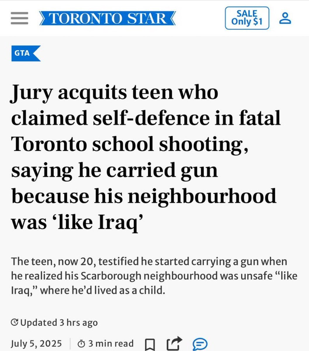 Tom Quiggin (@tomtsec) on Twitter photo Maybe I am reading this the wrong way, but the Toronto Star has just announced that Canada is now a concealed-carry country?
<a href="/TorontoStar/">Toronto Star</a> Maybe I am reading this the wrong way, but the Toronto Star has just announced that Canada is now a concealed-carry country?
<a href="/TorontoStar/">Toronto Star</a>