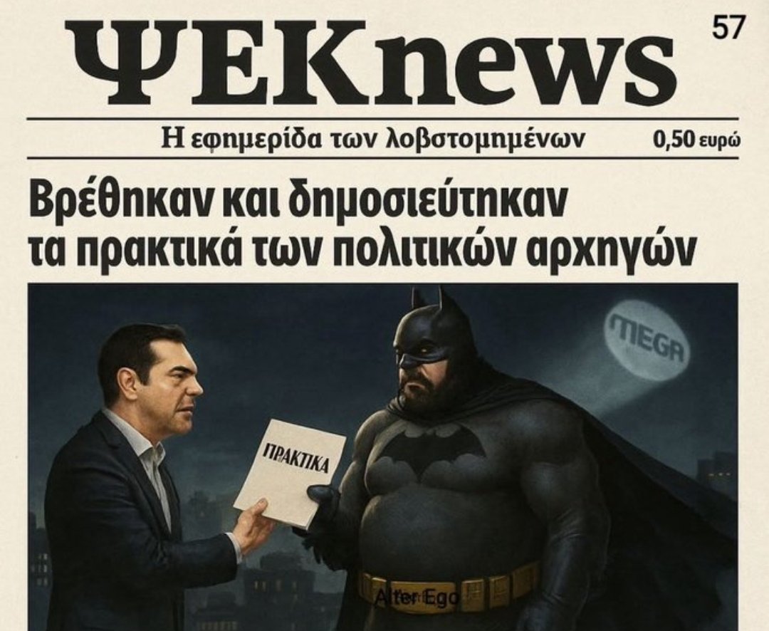 -Αλέξη δώσε μου τα πρακτικά που σε συμφέρουν να τα δημοσιεύσω.
-Μάλιστα αφεντικό.