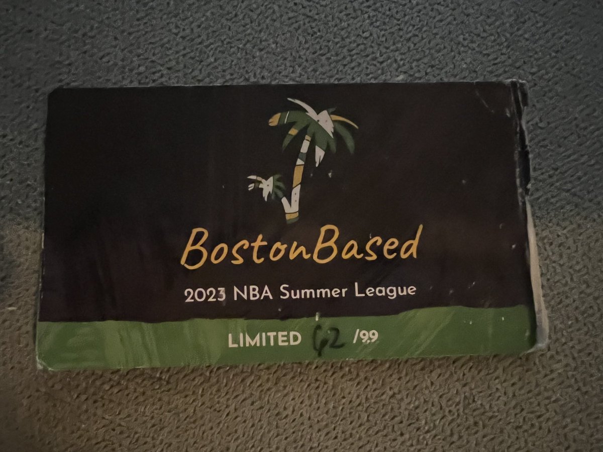 JJLsmith (@jjlsmith2) on Twitter photo Making its 3rd trip to Summer League this year. Fuckin’ Legendary <a href="/bostonbased420/">BostonBased ☘️</a>
(missed #69 by 7 mints) Making its 3rd trip to Summer League this year. Fuckin’ Legendary <a href="/bostonbased420/">BostonBased ☘️</a>
(missed #69 by 7 mints)