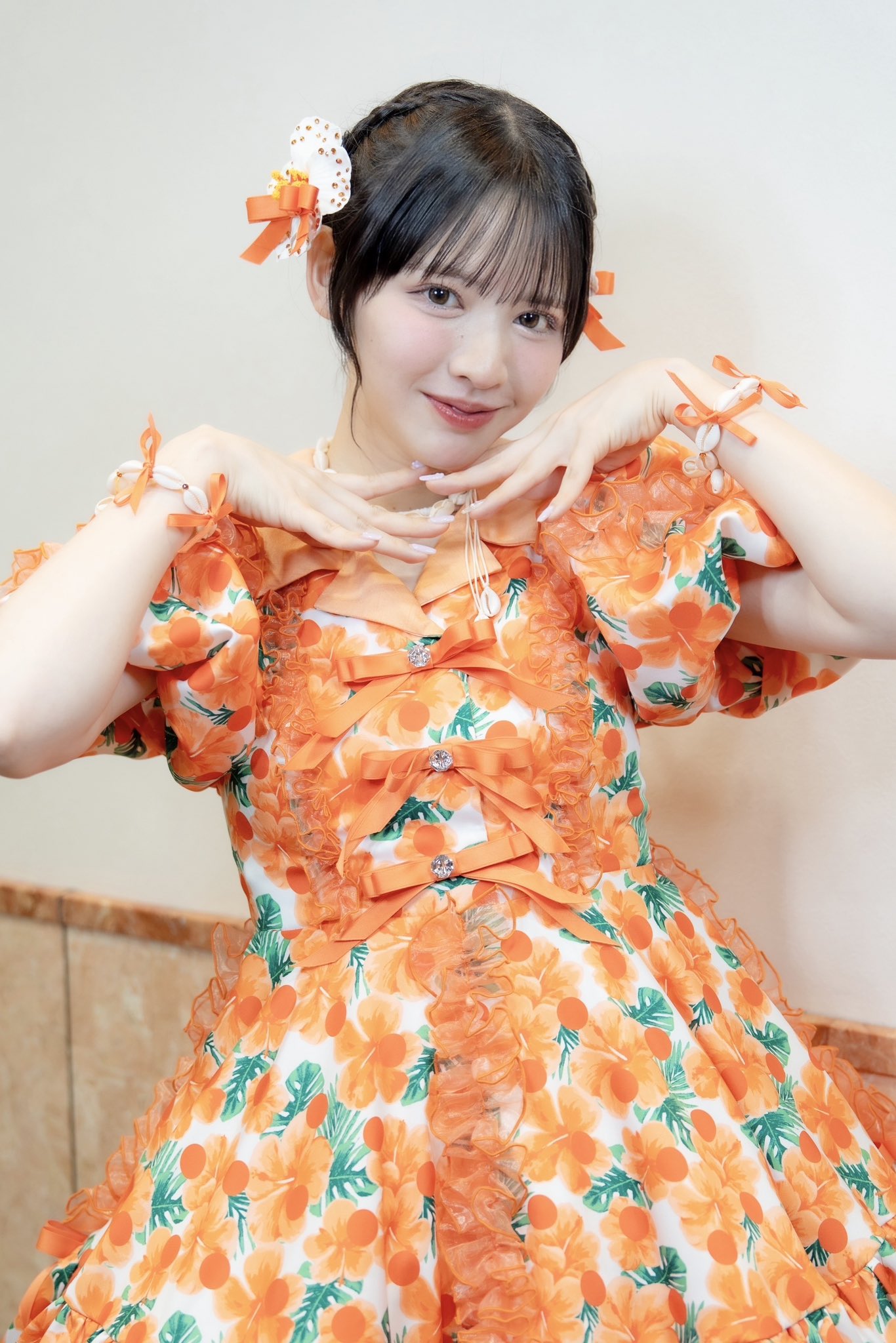 フルーツジッパー 鎮西寿々歌　ユニフォーム　オレンジ　suzuka FRUITS ZIPPER 2025 butterfly Ver.》 🧡鎮西寿々歌 @おすず