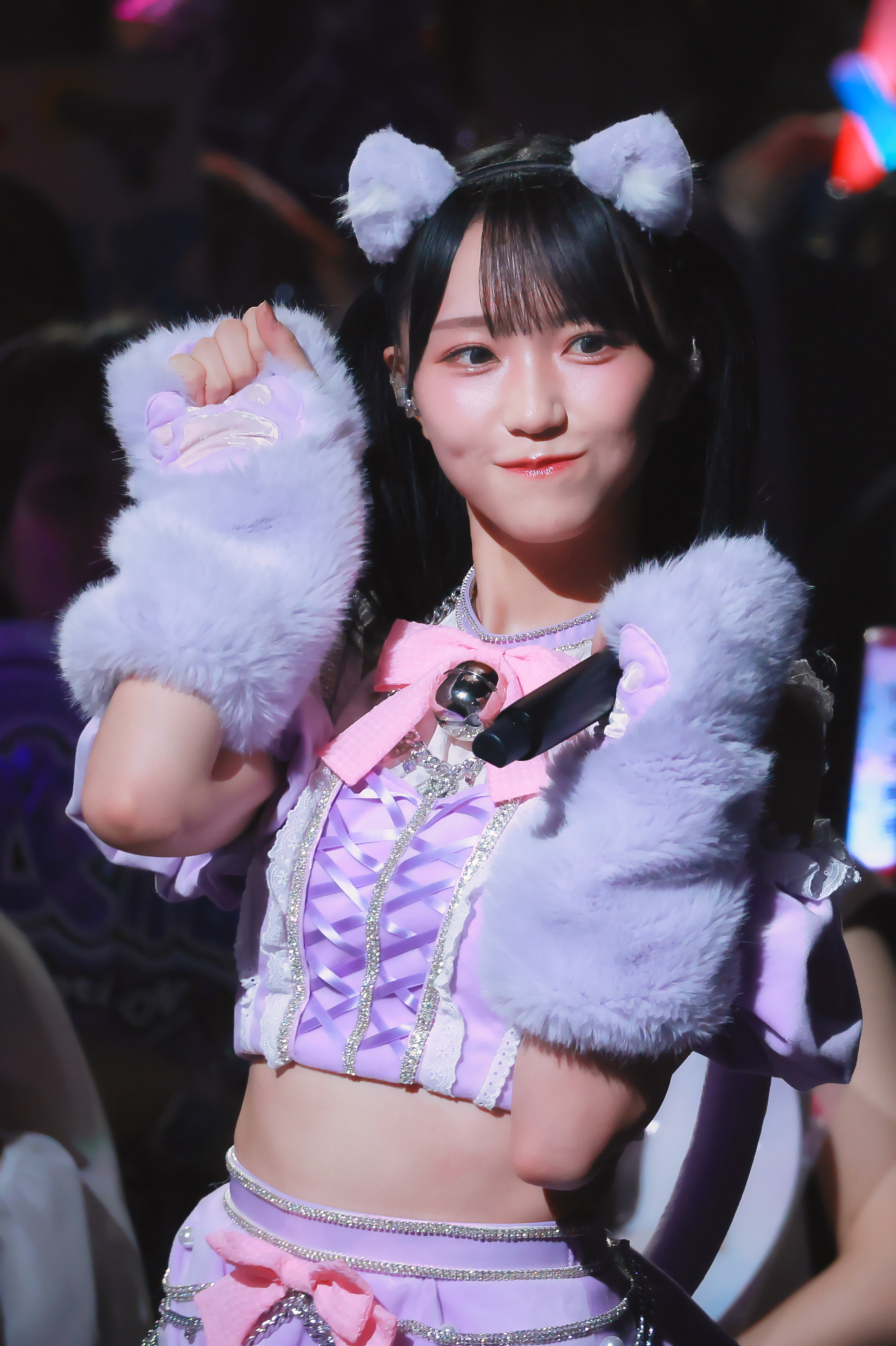 イコラブ ＝LOVE 野口衣織 7周年コンサート衣装 猫衣装 チュウヒキ 直筆 野口衣織 Twitter 2024年09月12日 22:10 にゃぁ🎀🔔𓈒𓏸