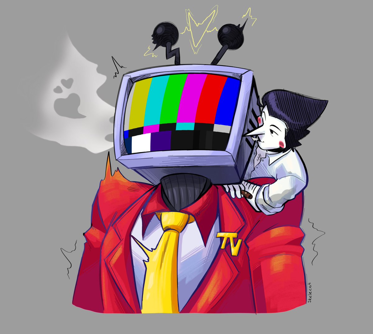 skullybone_'s tweet image. He definitely didn’t have a coughing fit after this- #spamtenna #deltarune