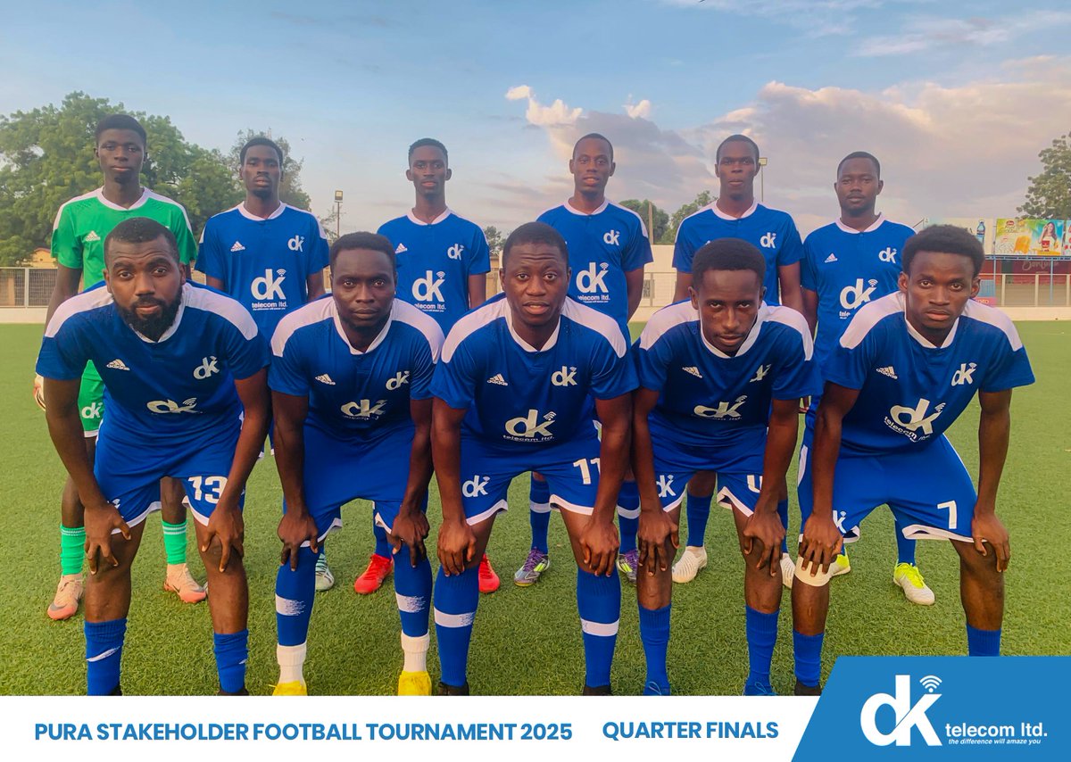 DKtelecomLtd's tweet image. 𝗗𝗞 𝗧𝗘𝗟𝗘𝗖𝗢𝗠: 𝗧𝗛𝗘 𝟮𝟬𝟮𝟱 𝗣𝗨𝗥𝗔 𝗙𝗢𝗢𝗧𝗕𝗔𝗟𝗟 𝗙𝗜𝗡𝗔𝗟𝗜𝗦𝗧. 

DK Blue Whalers has made it to the final, after a thrilling penalty win over Unique Solutions, sealed by a clutch save from 𝗚𝗼𝗹𝗱𝗲𝗻 𝗛𝗮𝗻𝗱𝘀 𝗦𝗮𝗯𝗮𝗹𝗹𝘆.

#DkTelecom
#WhalersToTheFinal