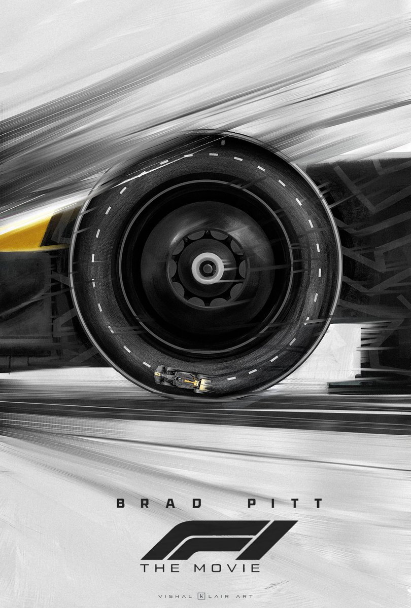 VishalKlairarts's tweet photo. A personal poster tribute to Brad Pittβs F1 The Movie
This 3-poster series channels the emotion, intensity, and Motion of Formula 1.....
#F1TheMovie #F1Movie #poster #AltPoster #BradPitt #movie #IMAX #F1 #movieposter https://t.co/qd0KP4EngE