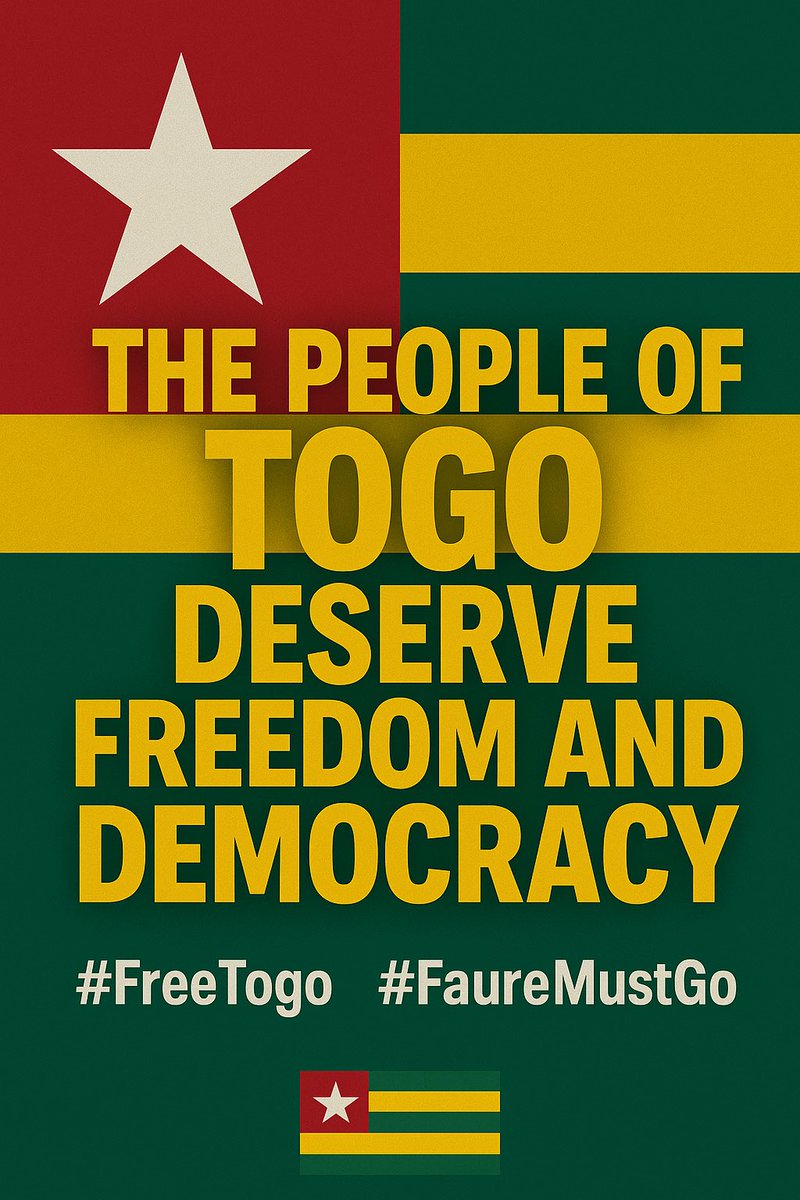 Good morning to all awakened consciences.

No good morning to the criminal regime of Faure Gnassingbé.
No good morning to his ministers, his militias, his enablers.

The people are mourning, angry but never silent again.

#FreeTogo #FaureMustGo #FaureWillGo
