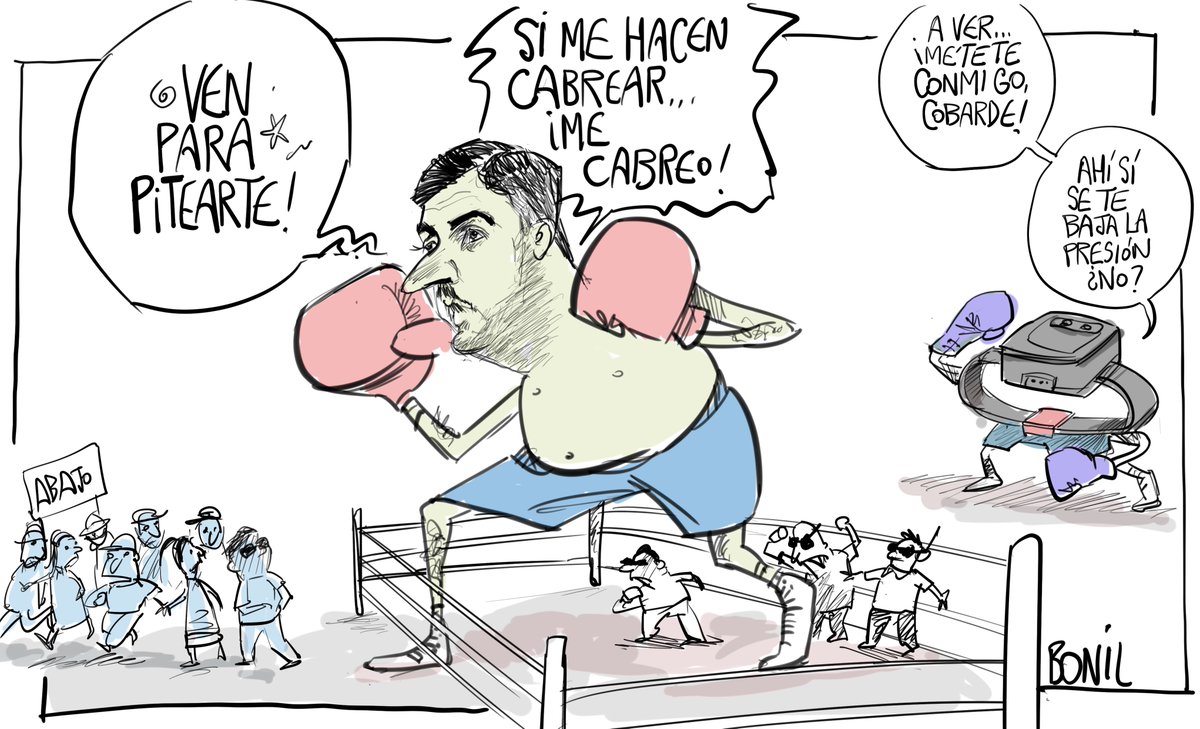 #AquilesAlvarez se lanzó a los puñetes con el dirigente de la comuna de Chongón.