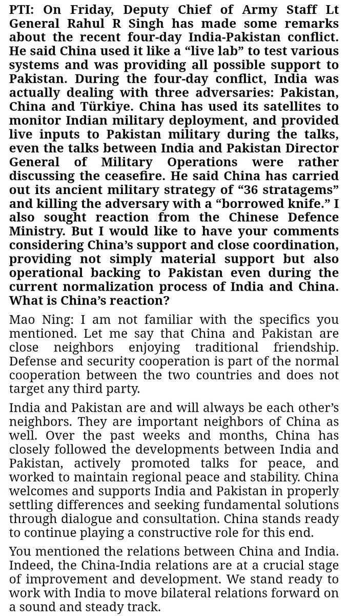 China welcomes and supports India and Pakistan in properly settling differences and seeking fundamental solutions through dialogue and consultation, says Chinese foreign ministry