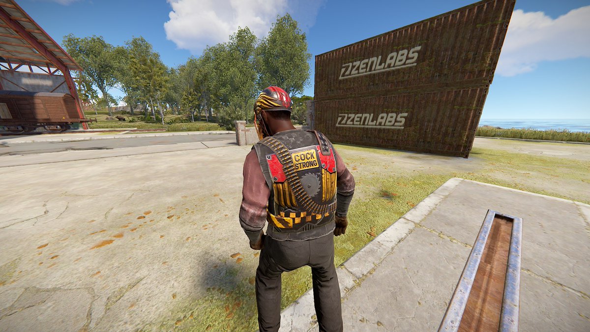 Cock is back 😎
Facemask: steamcommunity.com/sharedfiles/fi…
Chestplate: steamcommunity.com/sharedfiles/fi…

<a href="/playrust/">Rust</a>

#rust #rustskins #rustworkshop