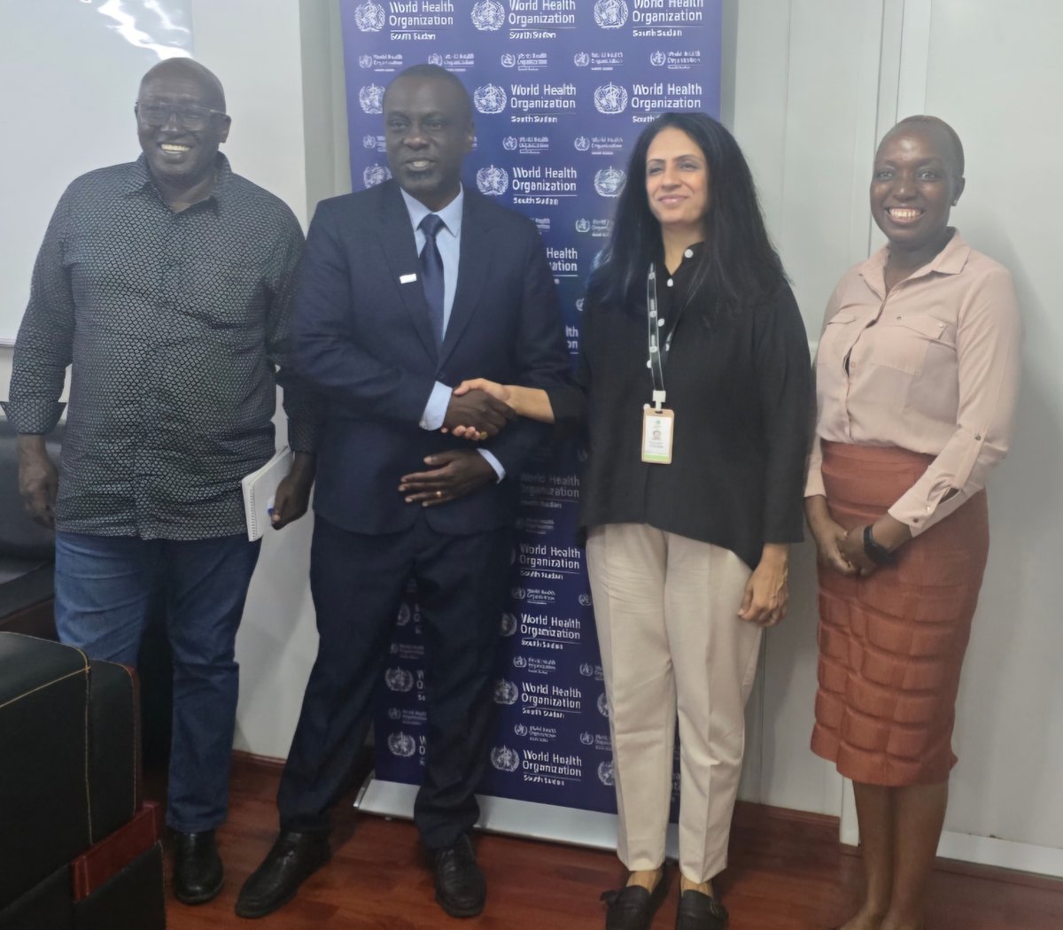 A fruitful meeting with WHO #SouthSudan Country Director to boost WASH services, combat cholera &amp; Hepatitis E. Clean water is key to public health!  #HealthForAll