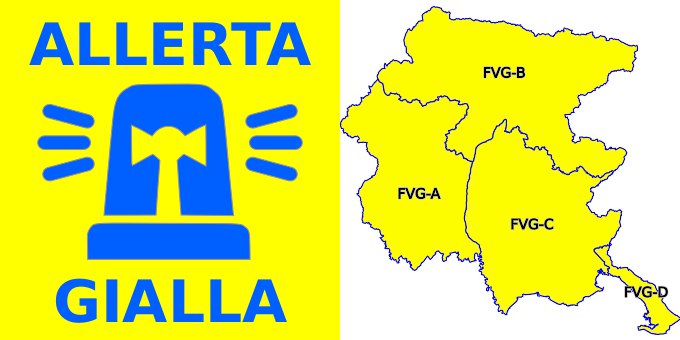 #AllertameteoFVG - ALLERTA REGIONALE 11 DEL 2025
DALLE ORE 20:00 DEL 07/07/25 ALLE ORE 09:00 DEL 08/07/25 ALLERTA GIALLA PER TEMPORALI FORTI E RISCHIO IDROGEOLOGICO SULL’INTERA REGIONE
Maggiori informazioni su: bit.ly/3lcJsoh
Documento di allerta: cfd.protezionecivile.fvg.it/docs/alerts/20…