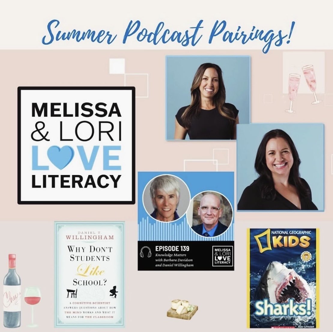 MmeLockhartLDS's tweet image. Summer is a great time for #PodcastPairings! 🎧📘🥂☀️
This is one of my favourite podcast pairings for summer listening and learning by the pool, on the beach, walking the dog, or on a road trip!
Podcast 🎧 podcasts.apple.com/ca/podcast/mel…
Book 📘 moodrmoo.wordpress.com/wp-content/upl…
Article 📑…