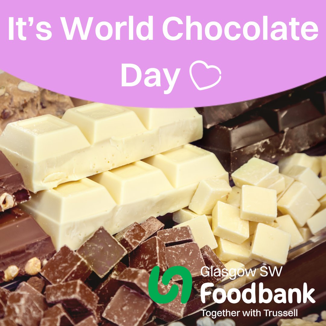 Did you know today is World Chocolate Day? Yum 🍫😍

Chocolate is something that isn't standard in our food parcels but, it's so nice to be able to pack a treat in for someone going through a tough time. 

To celebrate today by donating some chocolate to us, get in touch 💚