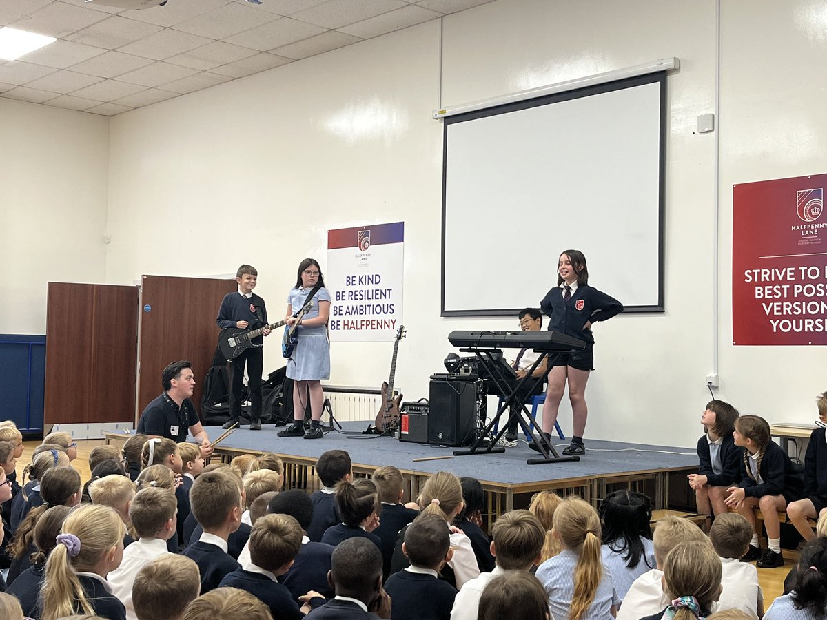 🎶 A big well done to our #RockSteady children who bravely performed the songs they’ve been practising to the rest of the school today! Plenty of smiles, a few nerves, and lots of fun had by all! 🎸🥁🎤 #MusicInSchool #ProudMoment