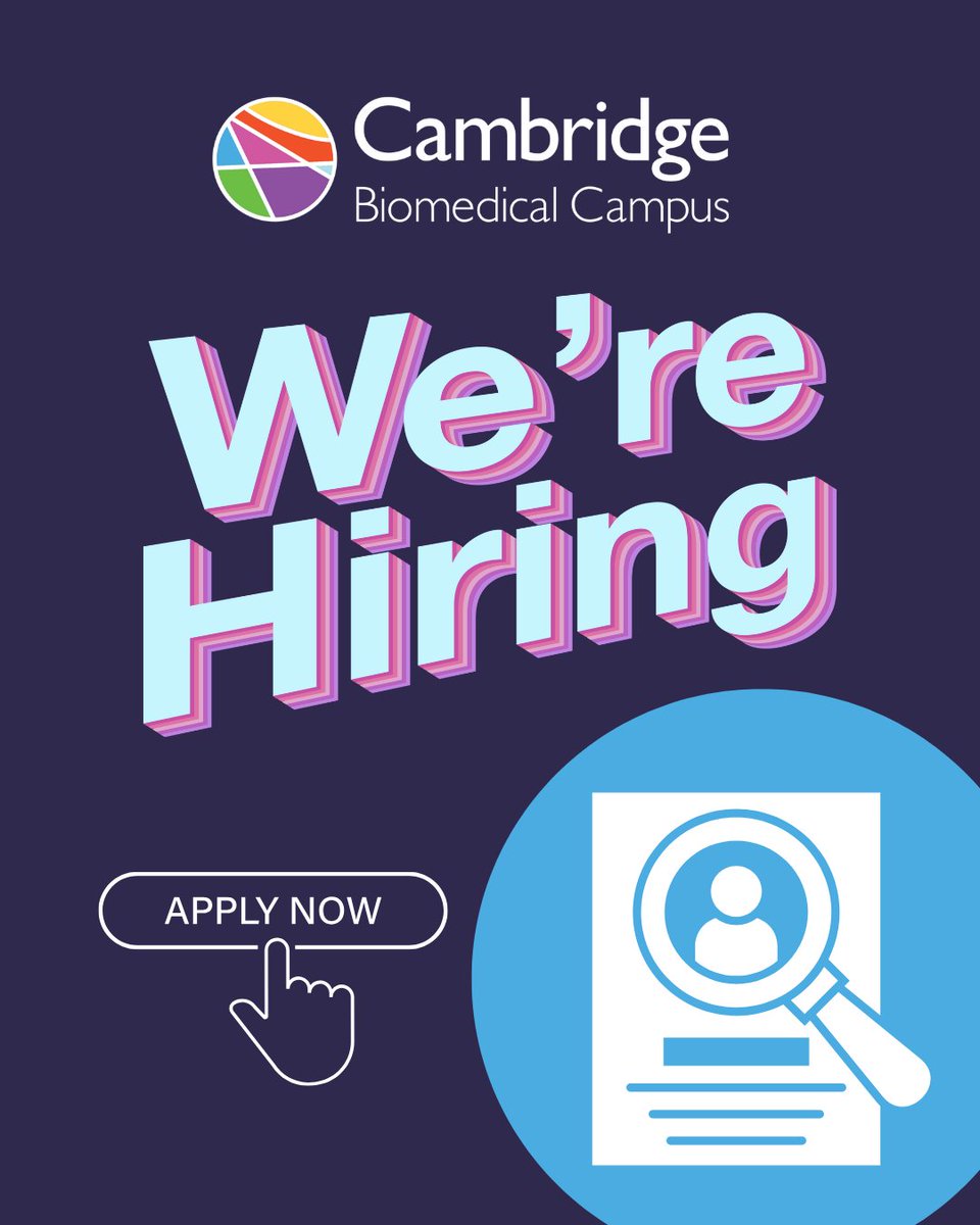 CamBioCampus's tweet image. Job alert! We are looking for two talented individuals to join our team.
⚙️ Campus Project Manager
🚍 Campus Transport Project Manager
Find out more ands apply by Monday 14 July: uk.indeed.com/cmp/Cbc-Ltd/jo…