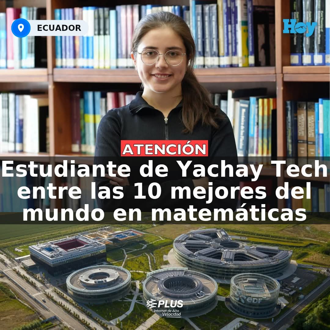 RRueda_Ermel's tweet photo. 🆘ALUMNA DE YACHAY, ENTRE LAS 10 MEJORES MATEMÁTICAS DEL MUNDO🆘🆘
##CambioDeÉpoca
#ValentinaPadilla, de #YachayTech, admitida en la Paris-Saclay University, de las más prestigiosas de #Francia. Recibió beca “Mathématique au Féminin” por su propuesta "Bomatemática y Neurociencia" https://t.co/OCZWwvJOxF