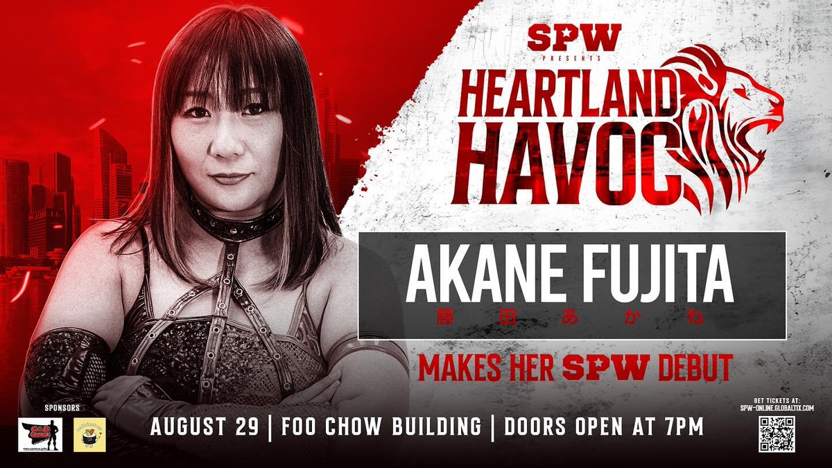 SgProWrestling's tweet image. 🍊 AKANE FUJITA MAKES HER SPW DEBUT AT HEARTLAND HAVOC
We will announce her opponent very soon!
📅29 August 2025 | 7PM
📍21 Tyrwhitt Road, Foo Chow Building