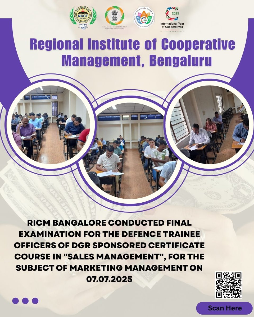 BangaloreR46958's tweet photo. RICM Bengaluru for Defence Trainee Officers under the DGR-sponsored Certificate Course in Sales Management, focused on Marketing Management, held on 07.07.25.
#ricmbengaluru #iyc2025 #ncct #minofcooperation #amitshah #sahakarsesamriddhi #icm #salesmanagement #dgrtraining https://t.co/kFy6ELPp7o