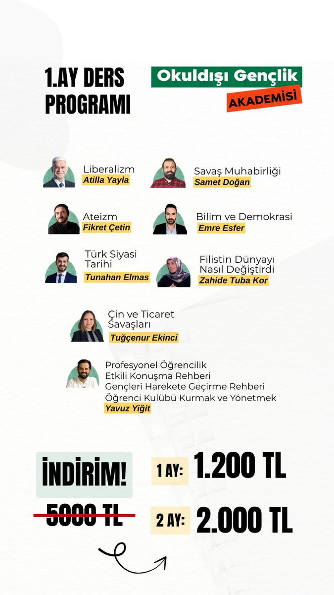 🎓 Okuldışı Gençlik Akademisi Başlıyor!
📚 İlk ayın ders programı yayında!

Kayıt ve başvuru için;
okuldisi.com/product/okuldi…