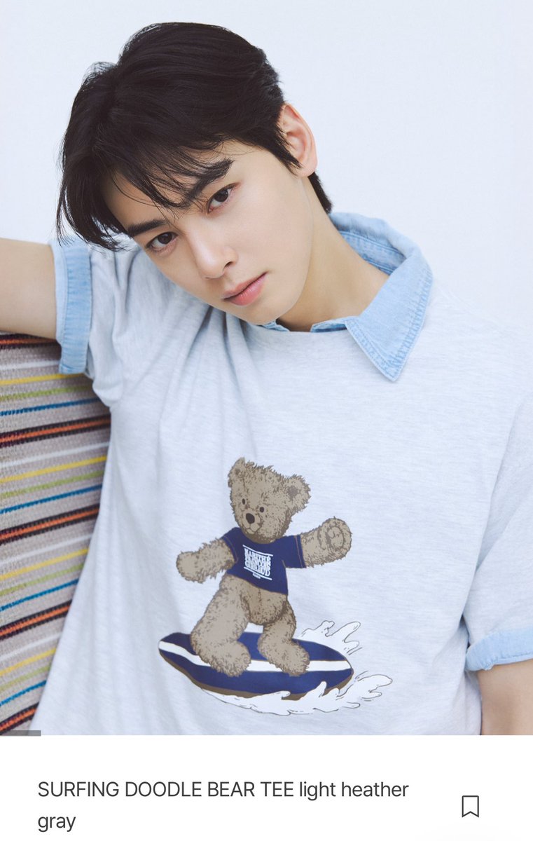 チャ・ウヌがモデルを務めるMARITHÉのdoodle bearシリーズが可愛い