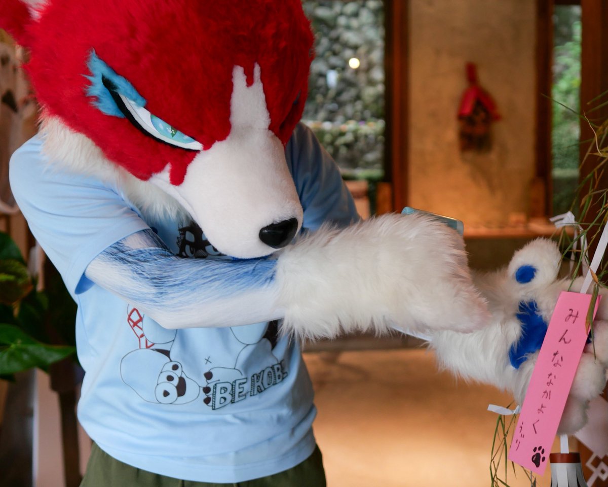 Folza_9's tweet photo. #FursuitEveryday
うぃりのおねがい🎋⭐️ https://t.co/rw85Oj0KM4
