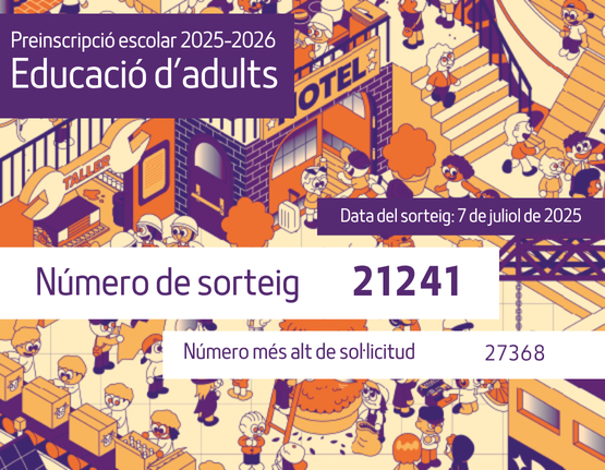 Aquest és el número de sorteig de la Preinscripció del curs 2025-2026. <a href="/educaciocat/">Educació</a> <a href="/fadults/">fadults</a> <a href="/se_bll5/">SE Baix Llobregat 5</a> #preinscripcio25-26