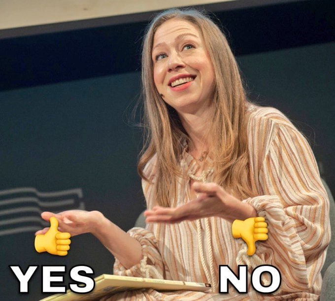 JDVanceNewsX's tweet image. Should Chelsea Clinton be arrested for stealing $84 million of USAID money meant for Haiti?
YES or NO?