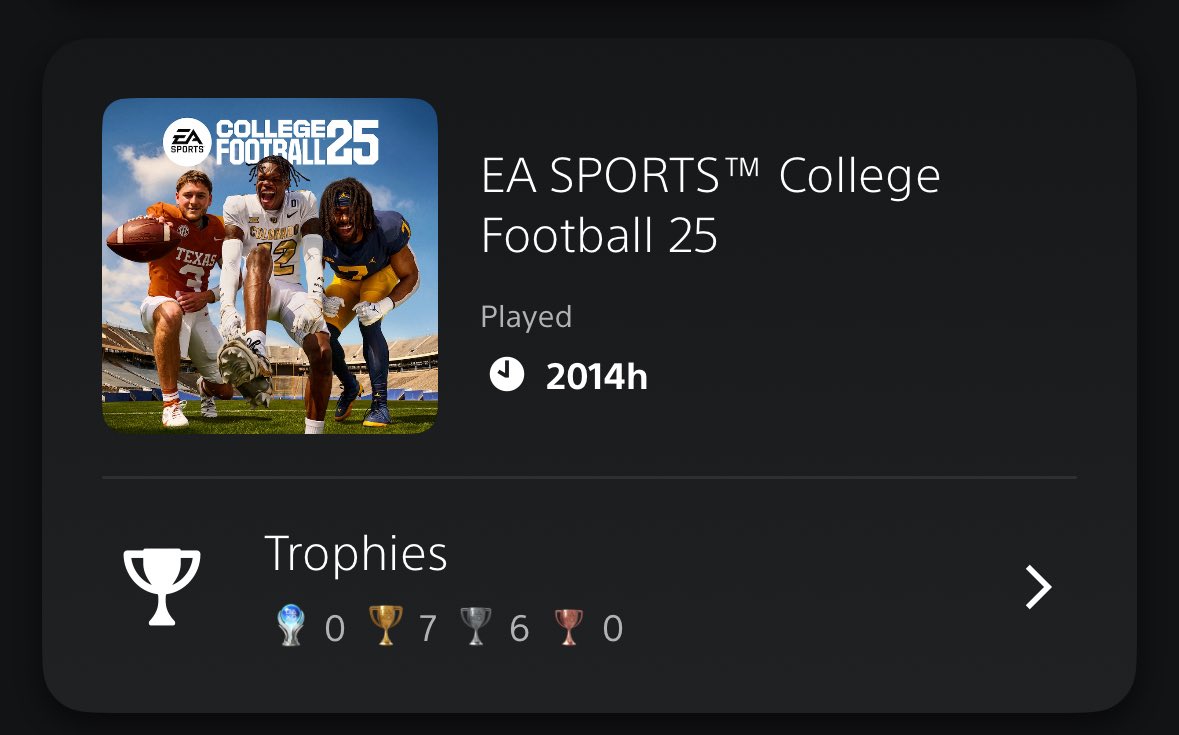 goodbye College Football 25 🫡