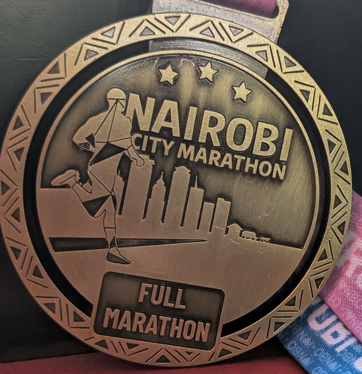 Paul Mwirigi Muriungi (@mwirigipaul) on Twitter photo MEDAL MONDAY!
Thank you <a href="/NBOcitymarathon/">NAIROBI CITY MARATHON</a> for the lovely memories.
42 km PBs for Muthomi (4 hrs 28 mins) & I (4 hrs 46 mins).
Onto the next: Sat 19th July <a href="/FPcitymarathon/">Fort Portal City Marathon</a> MEDAL MONDAY!
Thank you <a href="/NBOcitymarathon/">NAIROBI CITY MARATHON</a> for the lovely memories.
42 km PBs for Muthomi (4 hrs 28 mins) & I (4 hrs 46 mins).
Onto the next: Sat 19th July <a href="/FPcitymarathon/">Fort Portal City Marathon</a>