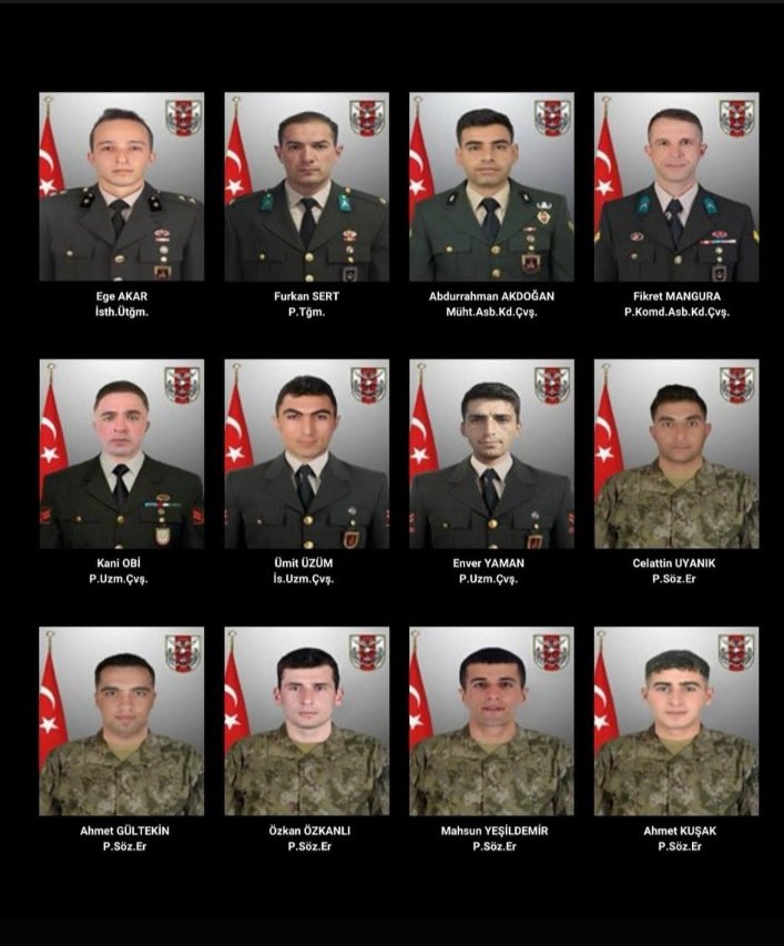 SON 2 GÜNDÜR YİNE YENİDEN CANIMIZ YANIYOR. 12 ŞEHİDİMİZ VAR. HEPİMİZİN BAŞI SAĞOLSUN. ÇOK ÜZGÜNÜM 🥺🥺