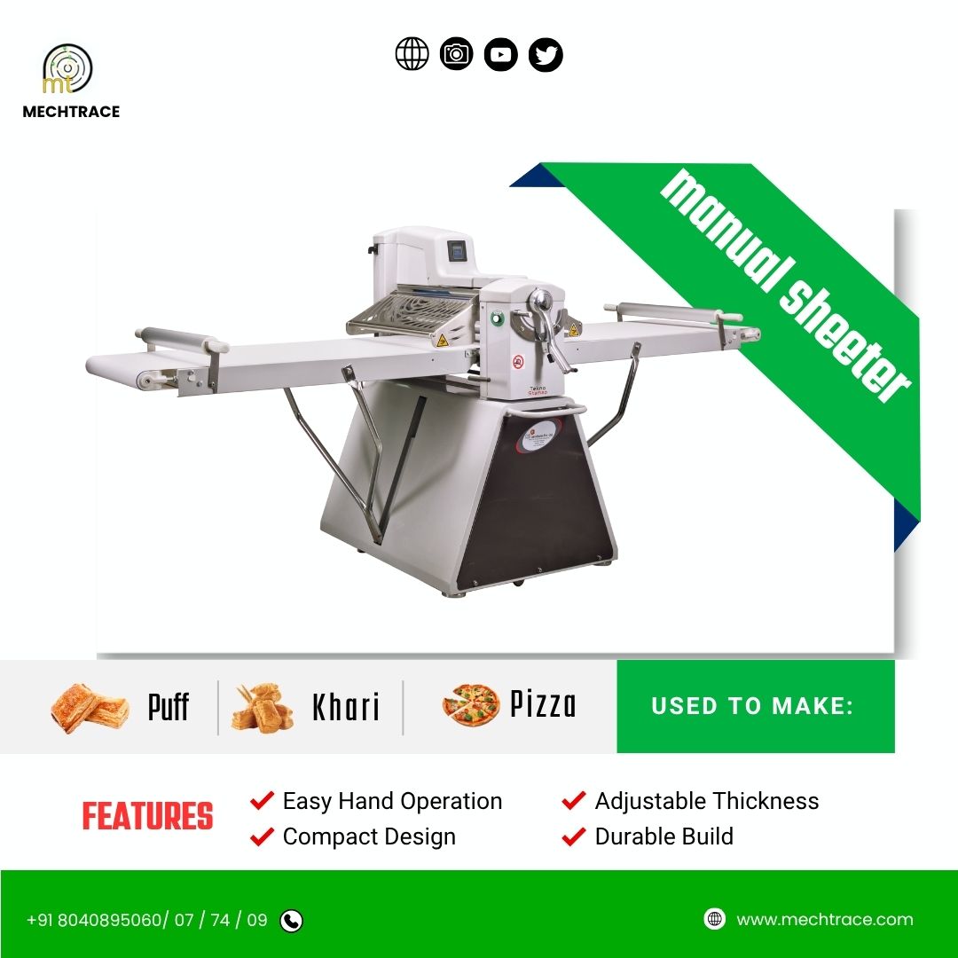 mechtrace's tweet image. Perfect for small bakeries—compact, reliable, and built to perform.
Tel - +91 8040895060/ 07 / 74 / 09
mechtrace.com
#CompactSheeter #BakeryTools #ManualBakingSolutions #CSAerothermSupport #SmoothOperation #EfficientRolling #BakingEssentials