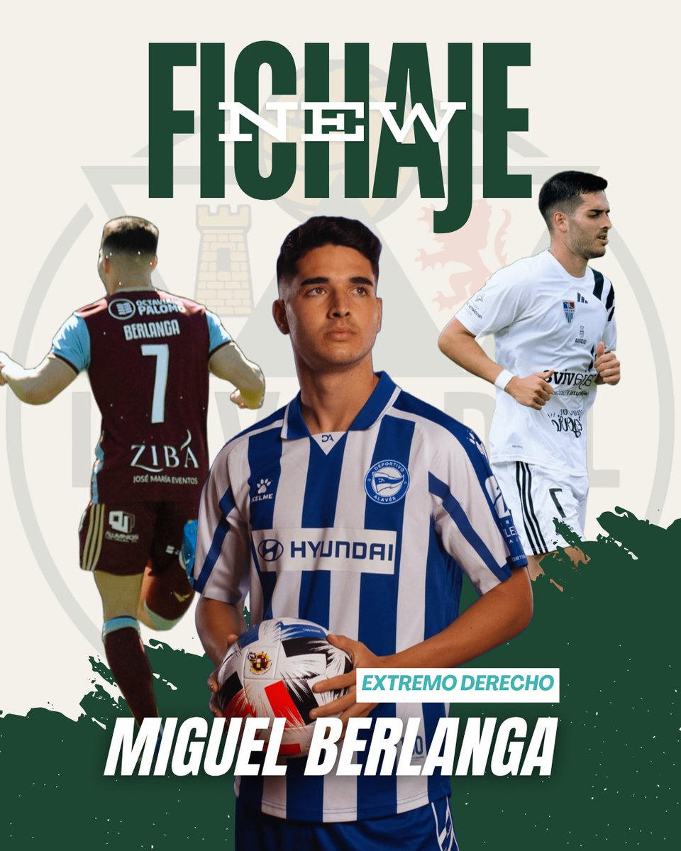 DecanoEX's tweet image. 🟢⚪ ¡LLEGA BERLANGA!
El Cacereño suma talento a la banda con Miguel Berlanga, extremo con desborde, velocidad y experiencia en 1ª RFEF 💥
📍 Procede de la Segoviana
🎓 Canteras: Las Rozas, Alavés y Alcorcón
🔝 Tercera temporada en la categoría
¡Bienvenido @Miguel_BP2000! 💚