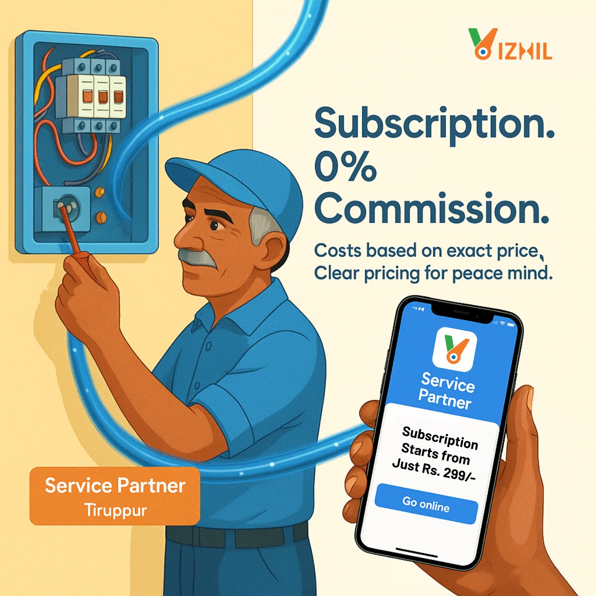 vizhilofficial's tweet image. Electricians, tailors, tutors — 0% commission.
₹299/month. No middlemen.
📞 +91 78807 88045
#VizhilApp #ServiceExperts #Coimbatore #Tiruppur