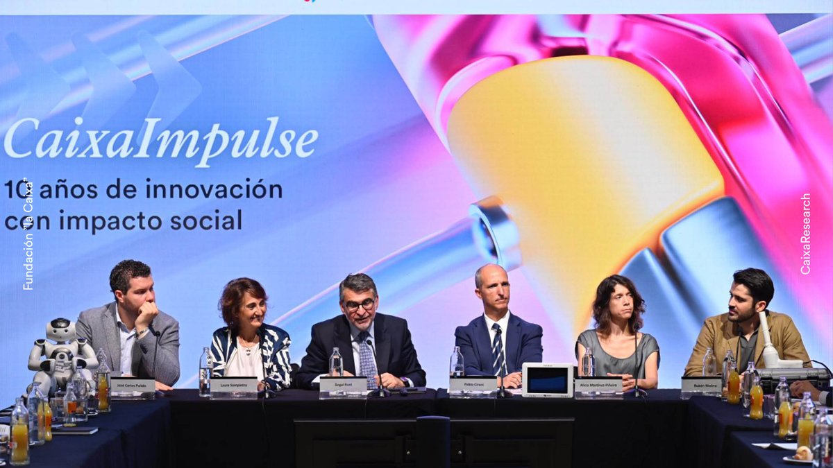 1/ ¡Hoy nos encontramos en #PalauMacaya para celebrar los 🔟 años del programa #CaixaImpulse Innovación!

Desde el 2015, hemos apoyado proyectos pioneros de innovación biomédica para acercar sus resultados del laboratorio a los pacientes. 👇🧵