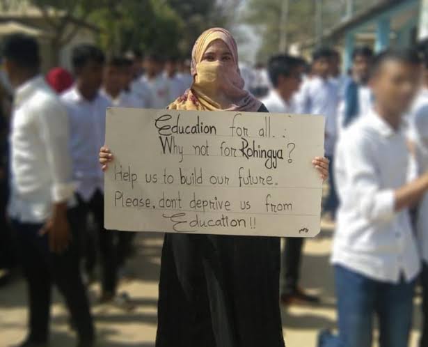 RRANforRohingya's tweet photo. Rohingya women carry pain, strength, and hope. Listen to their voices.
#RohingyaWomen #VoicesUnheard #StrengthInSurvival
Behind every Rohingya woman is a story the world must hear. Empower Rohingya girls with access to colleges & universities. #HerStoryMatters #EndNeglect https://t.co/EPTG6uUtZq
