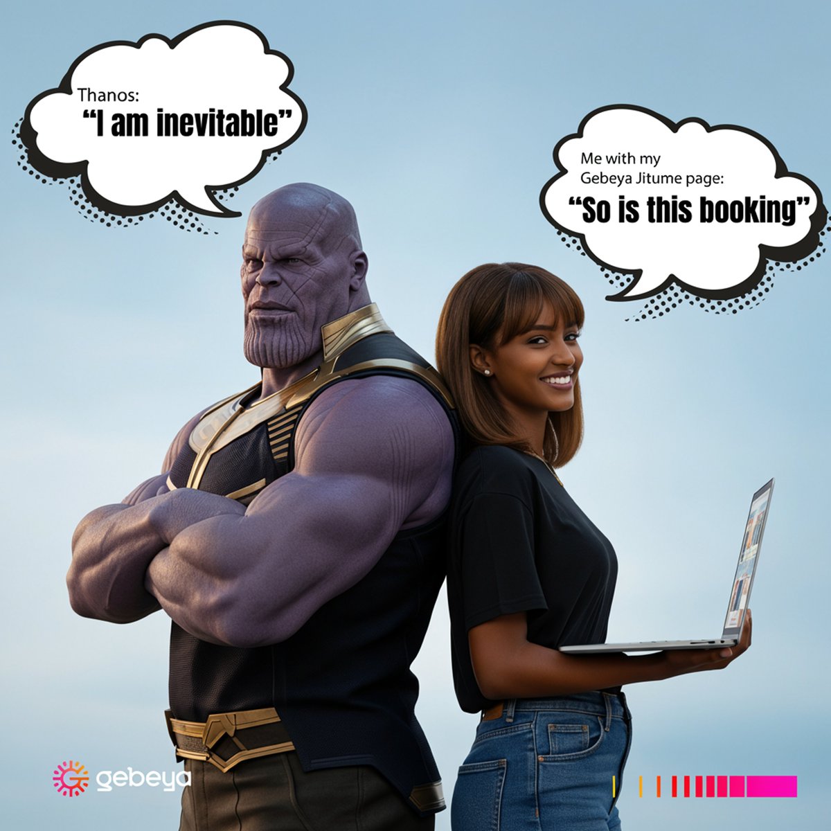 You don’t need to snap your fingers to be unstoppable.
You just need a Gebeya Jitume page.
✅ 24/7 booking link
✅ No more no-shows
✅ Built-in WhatsApp &amp; Telegram
✅ Total calendar control

Try it free →jitume.gebeya.com/?utm_source=X&…