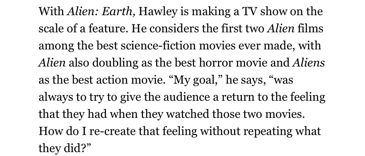 Cautiously optimistic about Alien-Earth