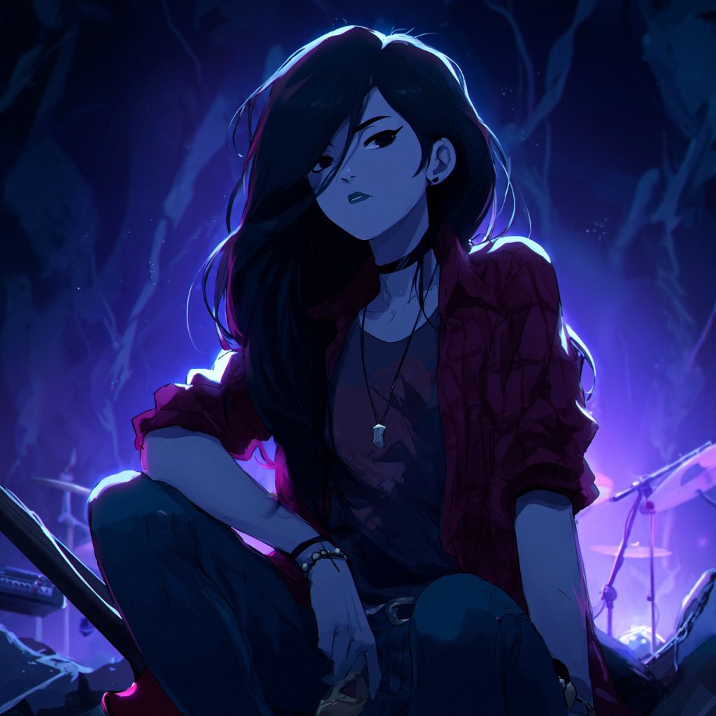 isthatjustn's tweet photo. I make AI art on my TikTok too. #midjourneyart #adventuretime #marceline #AIart https://t.co/RIOu6Dhrcz