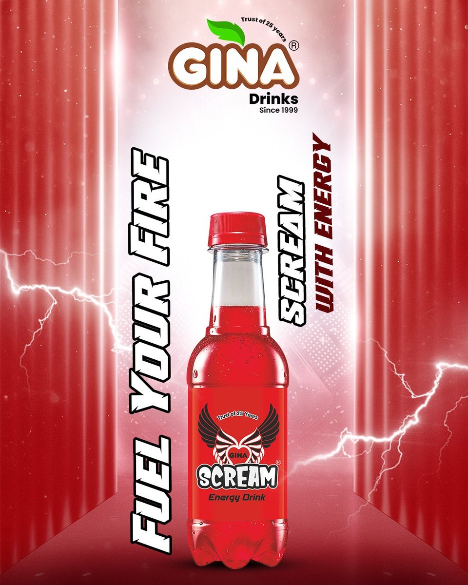 GINA_DRINKS's tweet image. Unleash the Beast Within! 🔥
Fuel your fire, scream with unstoppable energy.
.
.
.
.
#Ginadrinks #GINAScream #EnergyUnleashed #PowerInEverySip #desiflavorsbottled #25YearsOfTrust #energydrinks