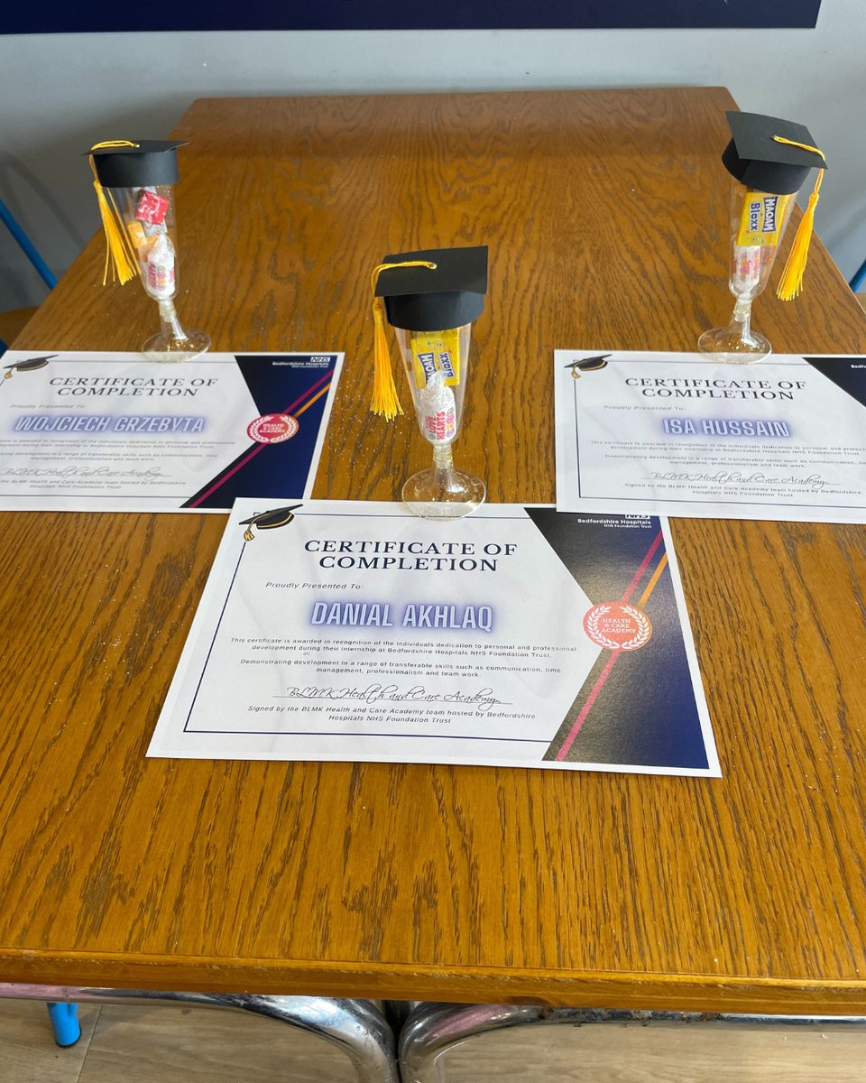 We want to say a huge "well done" to all our students who completed their placements with us. Watching them develop during their time with us fills us with pride and confidence that they are destined for exceptional careers.​

Congratulations to everyone! 🙌​
​
#BLMKHCA #NHS